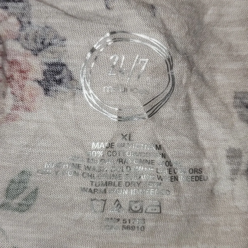 Maurices 24/7 Floral Tee Size Xtra Large - Picture 3 of 4